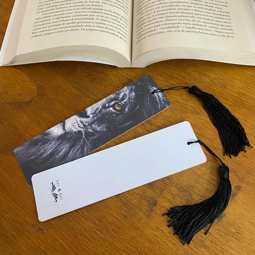 Marcador De Páginas Especial - Leão - Ler & Ser - Seja Mais Tassel Preto Leão - foto 4